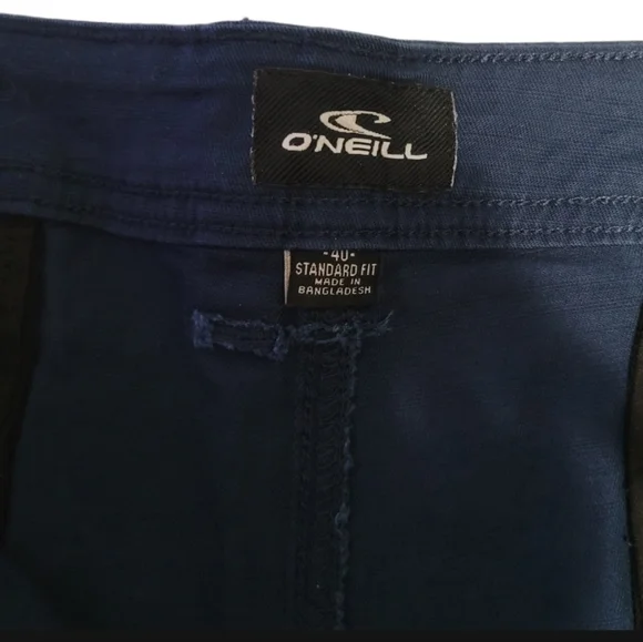 NWT O'neill  Jaxson Stretch Chino Men's Shorts Size 40 Standard Fit Blue - Picture 4 of 10